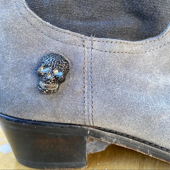 Zadig & Voltaire Teddy Boots Gray And Black 8 - Picture 6 of 13